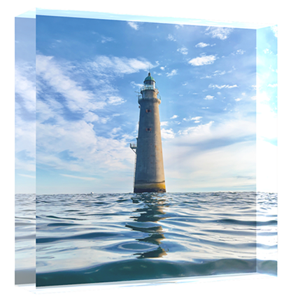 Acrylic Block: 4 SQ
