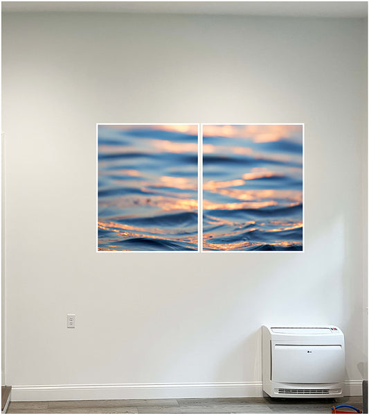 X CUSTOM: Glimmer Diptych: 50x85