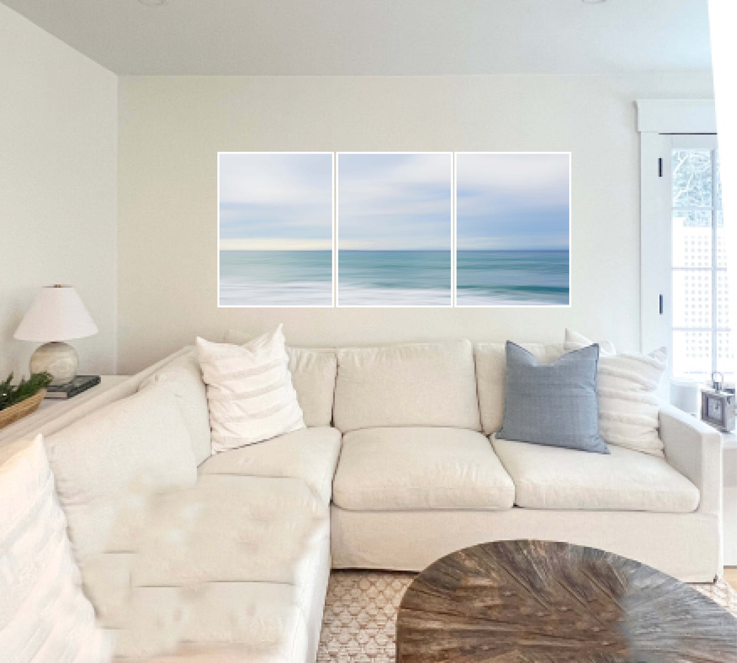 X CUSTOM – Carolyn Triptych 95x41 Seascape No 2